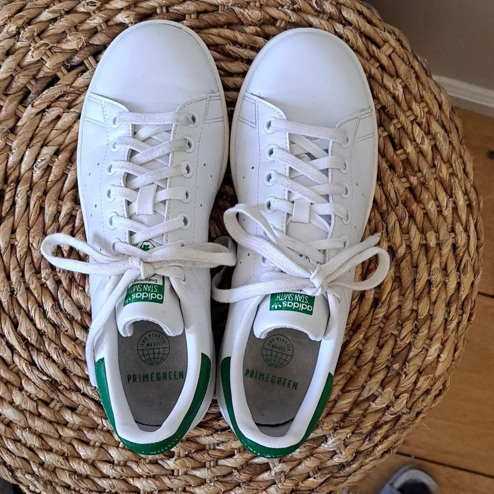 Adidas Womens‎ Stan Smith Classic White Leather Athleisure/Preppy Sneakers 7.5/8